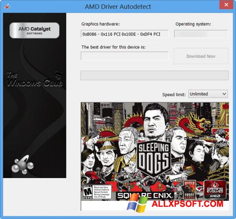 Screenshot AMD Driver Autodetect Windows XP