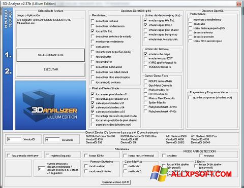Screenshot 3D-Analyze Windows XP