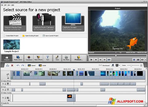 Screenshot AVS Video Editor Windows XP