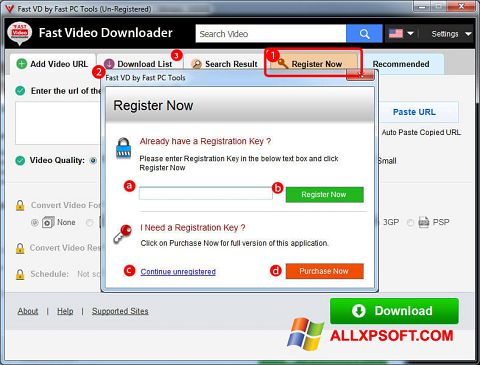 Screenshot Fast Video Downloader Windows XP