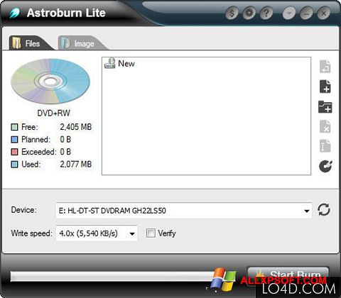 Screenshot Astroburn Lite Windows XP