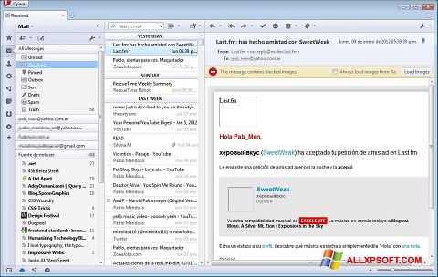 Screenshot Opera Mail Windows XP
