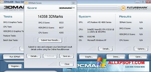 Screenshot 3DMark06 Windows XP
