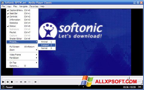 Screenshot Media Player Classic Windows XP