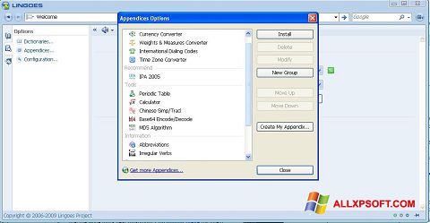 Screenshot Lingoes Windows XP