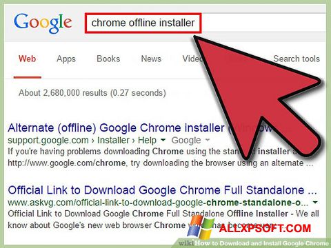 Screenshot Google Chrome Offline Installer Windows XP