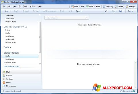 Screenshot Windows Live Mail Windows XP