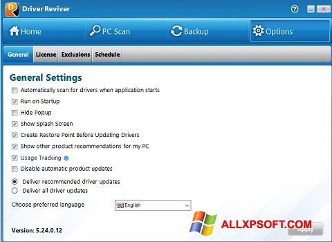 Screenshot Driver Reviver Windows XP