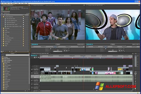 Screenshot Adobe Premiere Pro Windows XP