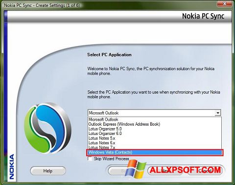 Screenshot Nokia PC Suite Windows XP