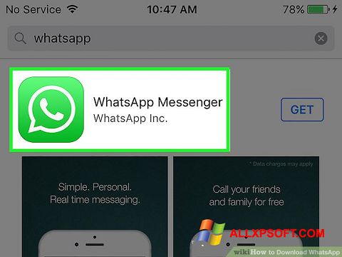 Screenshot WhatsApp Windows XP