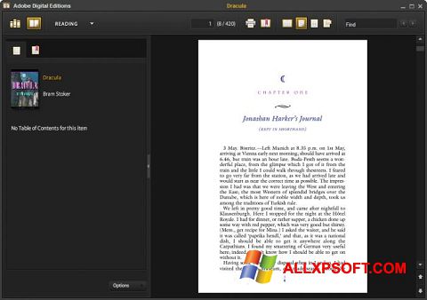 Screenshot Adobe Digital Editions Windows XP