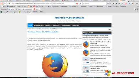 Screenshot Mozilla Firefox Offline Installer Windows XP