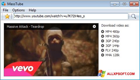 Screenshot MassTube Windows XP