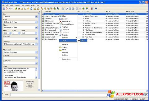 Screenshot Mp3tag Windows XP