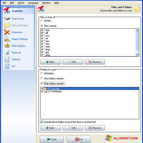 Screenshot DupKiller Windows XP
