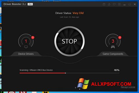 Screenshot Driver Booster Windows XP