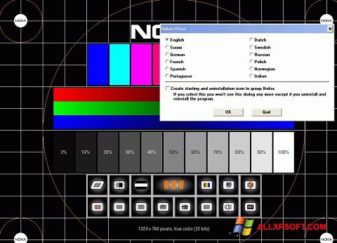 Screenshot Nokia Monitor Test Windows XP